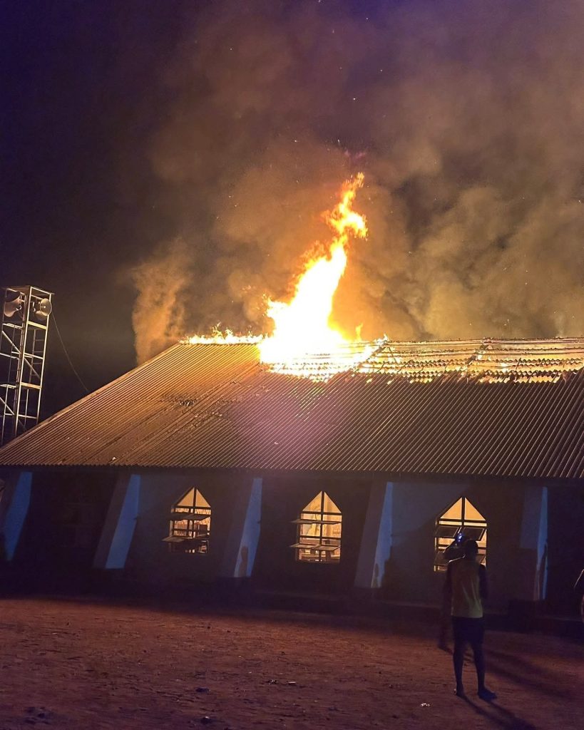 Shock, lamentation as fire outbreak hits Catholic Church in Wukari