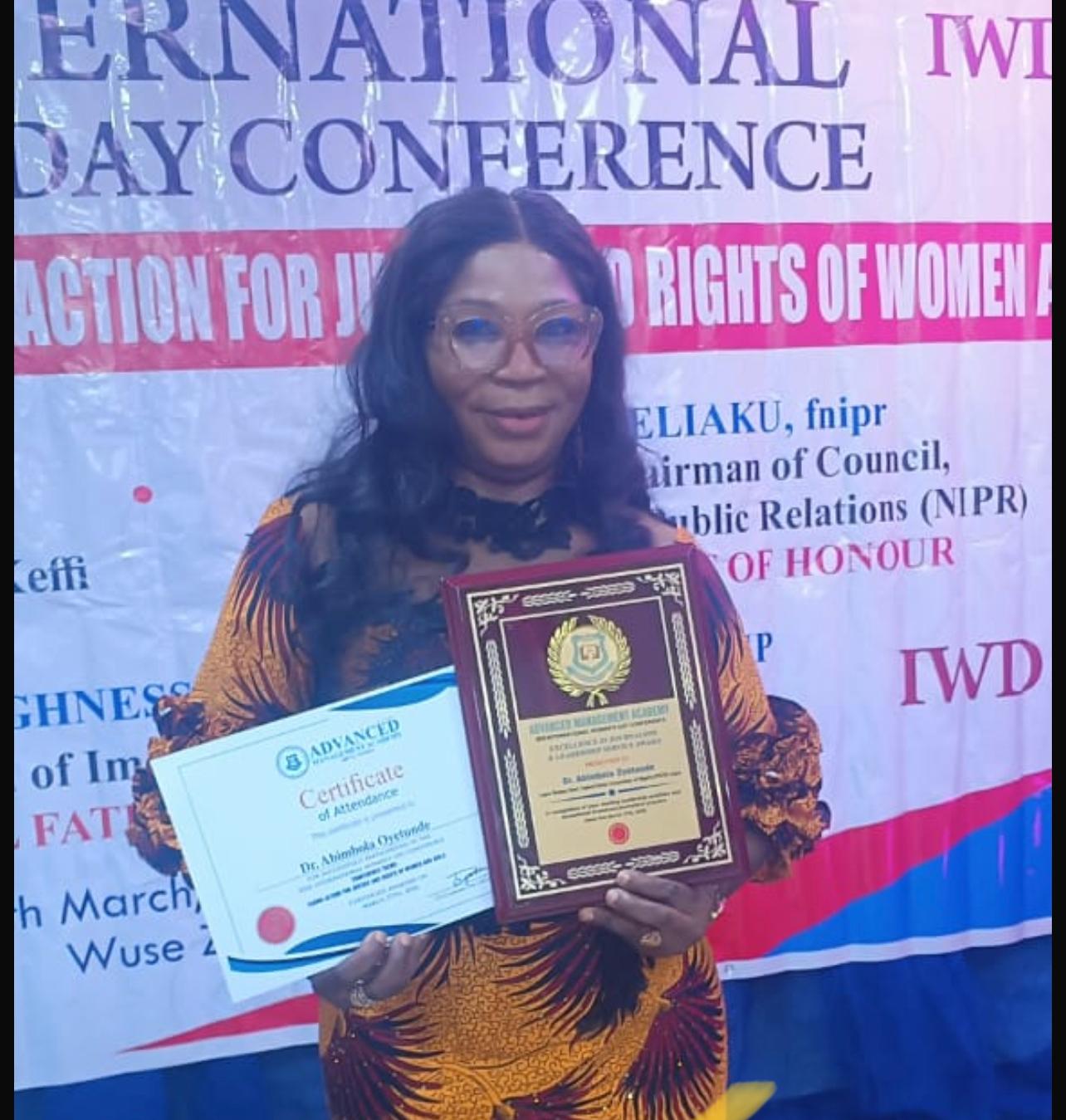 NUJ’s first female DNP Dr. Abimbola bags Broadcast Excellence Award