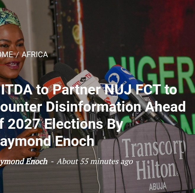 NITDA to Partner NUJ FCT to Counter Disinformation Ahead of 2027 Elections 