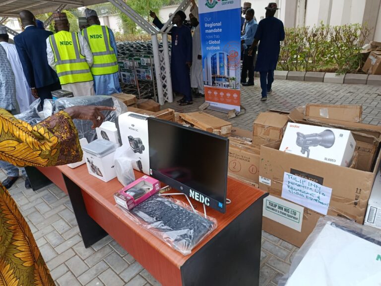 FRCN Commends NEDC for Broadcast Equipment Donation