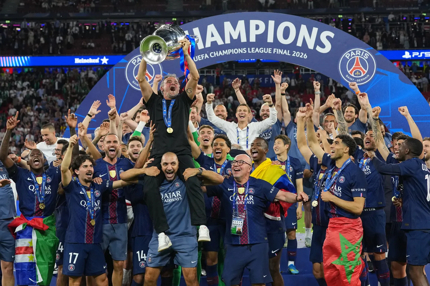 PSG win Champions League after victory over Arsenal
